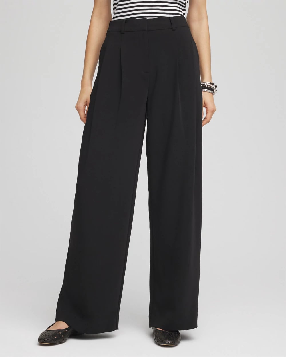 Crepe Pleated Relaxed Pants Chico's